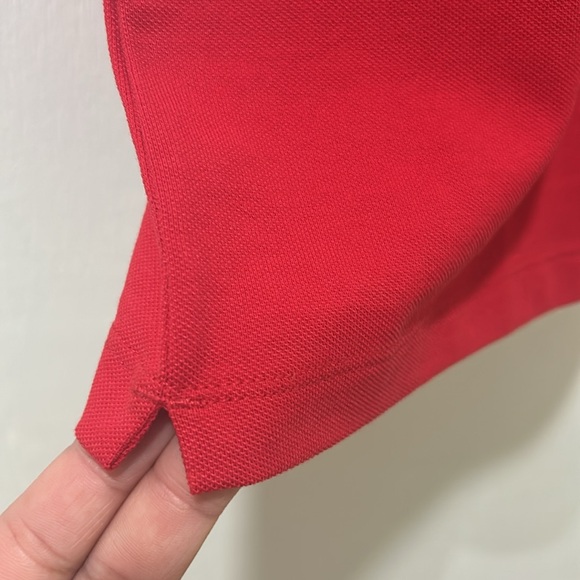 SCUDERIA FERRARI MENS POLO SHIRT ITA FLAG PIQUET RED SZ LG NEW - Picture 10 of 11